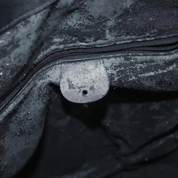 GUCCI GG Canvas Shoulder Bag Black Gold Auth 139771 - Picture 12 of 16